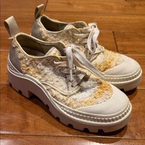 Tory Burch Camp Platform Chunky Sneaker Oxford Size 7 Designer Shoe